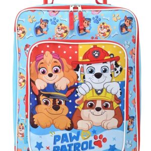 Fast Forward Paw Patrol Luggage 16" Soft Side Wheeled Pilot Case- Rolling Suitcase 16x12x5