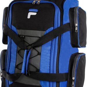 Fila 22" Lightweight Carry On Rolling Duffel Bag, Blue, One Size