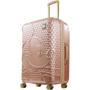 FUL Disney Mickey Mouse 29 Inch Rolling Luggage, Hardshell Suitcase with Spinner Wheels, Rose Gold FUL Disney Mickey Mouse 29 Inch Rolling Luggage, Hardshell Suitcase with Spinner Wheels, Rose Gold