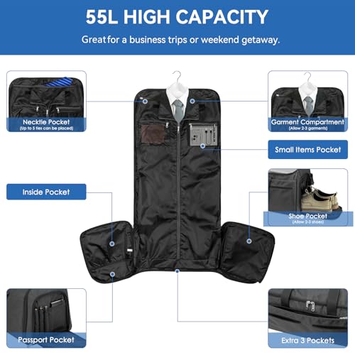 Garment Duffle Bag Review Bukere Convertible Carry On with Shoe Compartment Garment Duffle Bag Review Bukere Convertible Carry On with Shoe Compartment