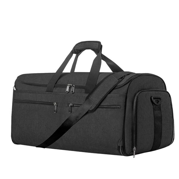 Garment Duffle Bags for Travel, Bukere Convertible Carry on Garment Duffel Bag for Men Women, Shoe Compartment, 2 in 1 Hanging Dress Suitcase Suit Travel Bags, Midnight Grey Garment Duffle Bags for Travel, Bukere Convertible Carry on Garment Duffel Bag for Men Women, Shoe Compartment, 2 in 1 Hanging Dress Suitcase Suit Travel Bags, Midnight Grey