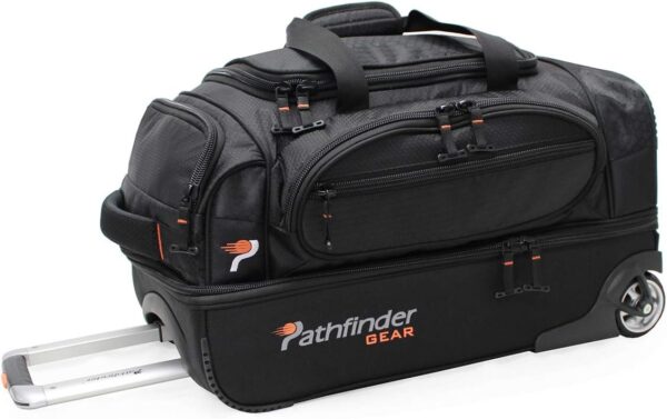 Gear 22 Inch Rolling Drop Bottom Duffel, Black, One Size Gear 22 Inch Rolling Drop Bottom Duffel, Black, One Size