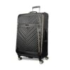 Kenneth Cole REACTION Chelsea Chevron Quilted Luggage, Black, 28-Inch Checked