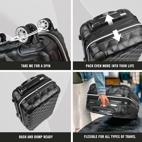 Kenneth Cole Reaction Diamond Tower Luggage Review Lightweight Durable Expandable Spinner Suitcase