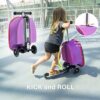 Kids Ride On Luggage Review by Kiddie Totes Featuring LED Wheels and Scooter Function