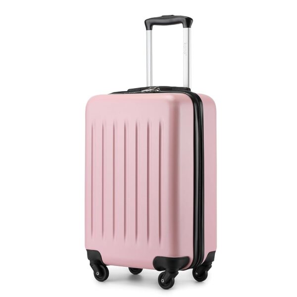 Kono Carry on Suitcase 19 Inch Hardside Carry on Luggage Small Suitcase with Spinner Wheels Lightweight Rolling Cabin Suitcase for Airplanes Travel(Pink) Kono Carry on Suitcase 19 Inch Hardside Carry on Luggage Small Suitcase with Spinner Wheels Lightweight Rolling Cabin Suitcase for Airplanes Travel(Pink)