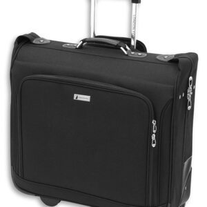 LONDON FOG Buckingham 44-Inch Wheeled Garment Bag, Black LONDON FOG Buckingham 44-Inch Wheeled Garment Bag, Black