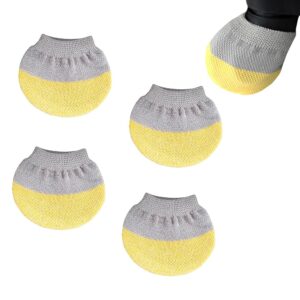 Luggage Suitcase Wheels Cover Socks,4pcs Luggage Dust Socks to Keep Floors Clean Luggage Wheels Cover for Most Wheels Luggage Sets Yellow
