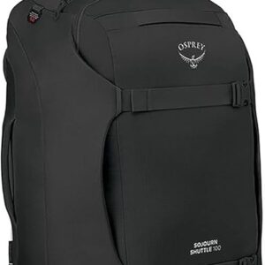 Osprey Sojourn Shuttle 30"/100L Wheeled Duffel Luggage, Black Osprey Sojourn Shuttle 30"/100L Wheeled Duffel Luggage, Black