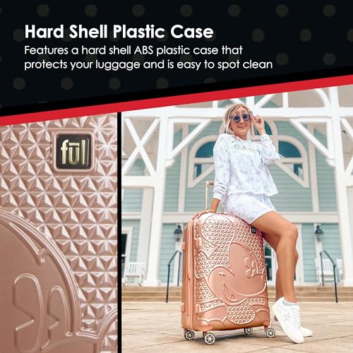 Review of Concept One Mickey Mouse 29 Inch Rolling Luggage Rose Gold Spinner Wheels