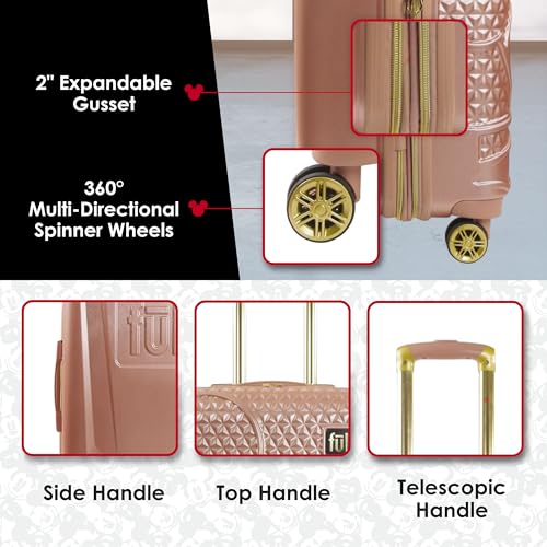 Review of Concept One Mickey Mouse 29 Inch Rolling Luggage Rose Gold Spinner Wheels