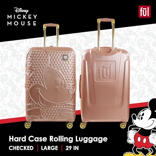 Review of Concept One Mickey Mouse 29 Inch Rolling Luggage Rose Gold Spinner Wheels