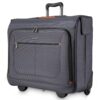 Ricardo Beverly Hills Montecito 2.0 Softside Wheeled Rolling Garment Bag for Travel, Men and Women, Built-in Suit Compartment, 23-inch Wide, Grey