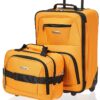 Rockland Fashion Softside Upright Luggage Set,Expandable, Orange, 2-Piece (14/19) Rockland Fashion Softside Upright Luggage Set,Expandable, Orange, 2-Piece (14/19)