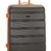 Rockland Melbourne Hardside Expandable Luggage with Spinner Wheels, Charcoal, Checked Large 28" Rockland Melbourne Hardside Expandable Luggage with Spinner Wheels, Charcoal, Checked Large 28"