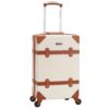 Rockland Stage Coach 20-Inch Rolling Trunk, White Rockland Stage Coach 20-Inch Rolling Trunk, White