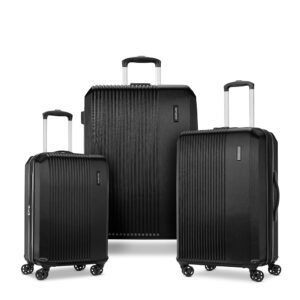 Samsonite Alliance SE Hardside Luggage with Spinner Wheels, Lightweight, 3PC SET (CO/MED/LG) SPINNER, BASS BLACK