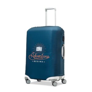 Samsonite Printed Luggage Cover, Adventure Begins, Medium