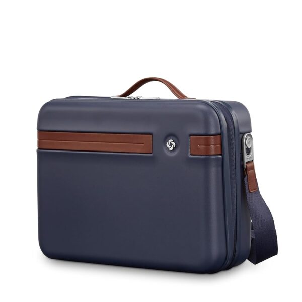 Samsonite Virtuosa Hardside Train Case, Crossbody Travel Makeup Case with Removable Strap, Navy