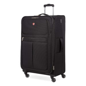 SwissGear 4010 Softside Luggage with Spinner Wheels, Black, Checked-Large 27-Inch SwissGear 4010 Softside Luggage with Spinner Wheels, Black, Checked-Large 27-Inch
