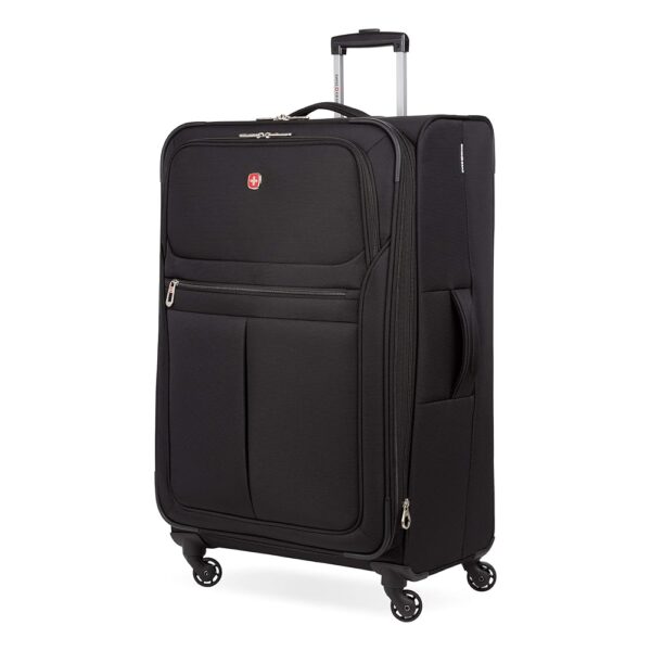 SwissGear 4010 Softside Luggage with Spinner Wheels, Black, Checked-Large 27-Inch SwissGear 4010 Softside Luggage with Spinner Wheels, Black, Checked-Large 27-Inch
