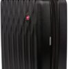 SwissGear 8018 Hardside Expandable Luggage with Spinner Wheels, Black, Carry-On 20-Inch