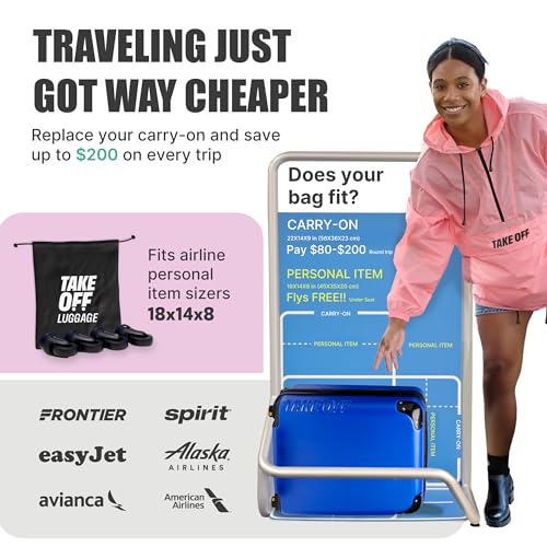 Take OFF Luggage Personal Item Rolling Suitcase Review Lightweight TSA Approved Carry-On
