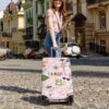 Travel Luggage Cover Pink-4 Review Durable Elastic Suitcase Protector Fits 25-28 Inch