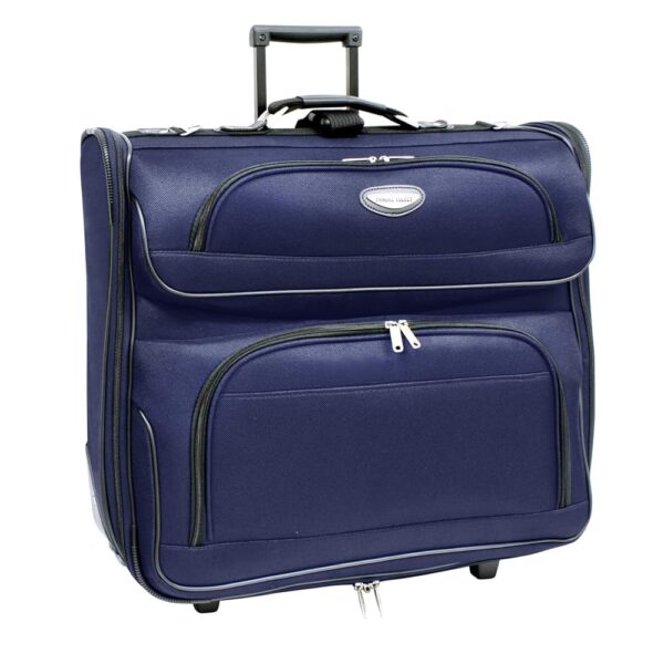 Travel Select Amsterdam Expandable Rolling Upright Luggage, Navy, Garment Bag Travel Select Amsterdam Expandable Rolling Upright Luggage, Navy, Garment Bag