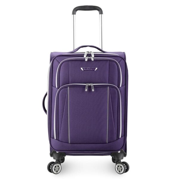 Traveler's Choice Lares Softside Expandable Luggage with Spinner Wheels, Purple, Carry-On 22-Inch Traveler's Choice Lares Softside Expandable Luggage with Spinner Wheels, Purple, Carry-On 22-Inch
