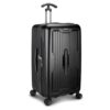 Traveler's Choice Ultimax II 26" Medium Trunk Spinner Luggage, Tie Down Straps, Matte Black, Checked Inch