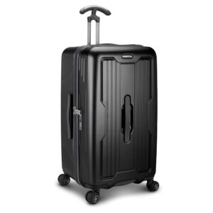Traveler's Choice Ultimax II 26" Medium Trunk Spinner Luggage, Tie Down Straps, Matte Black, Checked Inch Traveler's Choice Ultimax II 26" Medium Trunk Spinner Luggage, Tie Down Straps, Matte Black, Checked Inch