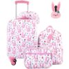Travelers Club 5 Piece Kids' Luggage Set, Bunny Travelers Club 5 Piece Kids' Luggage Set, Bunny