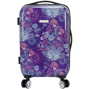 Travelers Club Bella Caronia Deluxe, 3, 7 Piece Luggage & Travel Accessories Set, Jardin, 20" Carry-On