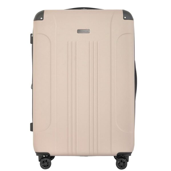 Travelers Club Chicago Plus Hardside Luggage, Mushroom, 20" Carry-On Travelers Club Chicago Plus Hardside Luggage, Mushroom, 20" Carry-On