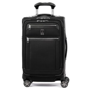 Travelpro Platinum Elite Softside Expandable Carry on Luggage, 8 Wheel Spinner Suitcase, USB Port, Suiter, Men and Women, Shadow Black, Carry On 21-Inch Travelpro Platinum Elite Softside Expandable Carry on Luggage, 8 Wheel Spinner Suitcase, USB Port, Suiter, Men and Women, Shadow Black, Carry On 21-Inch