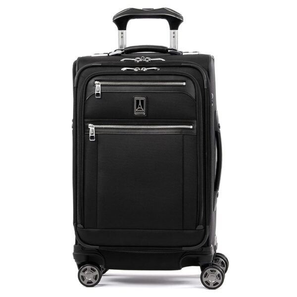 Travelpro Platinum Elite Softside Expandable Carry on Luggage, 8 Wheel Spinner Suitcase, USB Port, Suiter, Men and Women, Shadow Black, Carry On 21-Inch Travelpro Platinum Elite Softside Expandable Carry on Luggage, 8 Wheel Spinner Suitcase, USB Port, Suiter, Men and Women, Shadow Black, Carry On 21-Inch