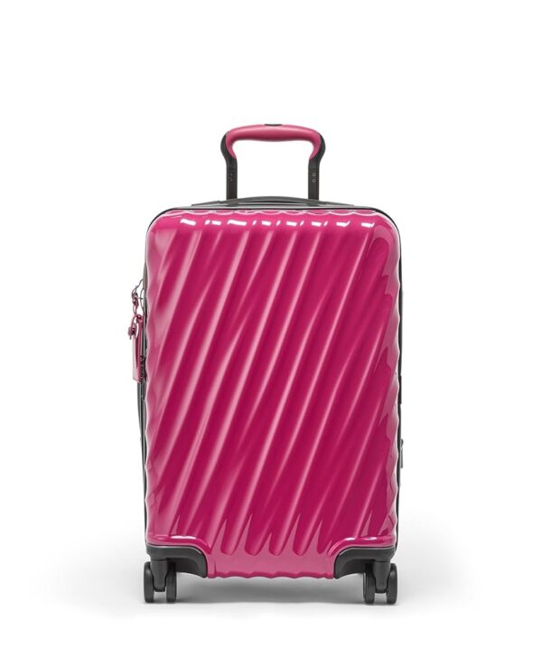 TUMI - 19 Degree International Expandable 4 Wheeled Carry-On - Hard Shell Suitcase - 21.8" X 14.0" X 9.0" - Fuchsia