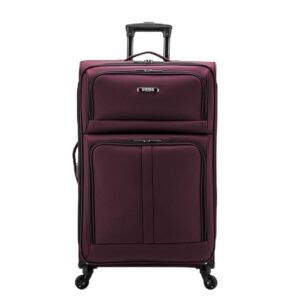 U.S. Traveler Anzio Softside Expandable Spinner Luggage, Burgundy, Checked-Large 30-Inch U.S. Traveler Anzio Softside Expandable Spinner Luggage, Burgundy, Checked-Large 30-Inch