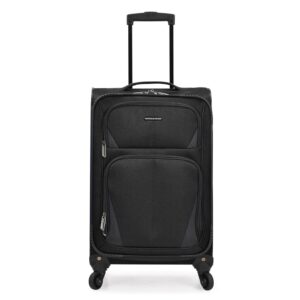 U.S. Traveler Aviron Bay Expandable Softside Luggage with Spinner Wheels, Black, Carry-on 22-Inch U.S. Traveler Aviron Bay Expandable Softside Luggage with Spinner Wheels, Black, Carry-on 22-Inch