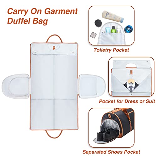 ZRSUN LS-01BLK Garment Bag Review Best Carry On Convertible Duffel for Travel